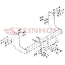 Фаркоп Steinhof для Mercedes-Benz Sprinter III фургон, микроавтобус 3665/4325 мм (без ступеньки)(одинарные колёса)(задний привод RWD) 2018-2025. Фланцевое крепление. Артикул M-181