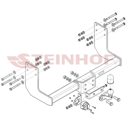 Фаркоп Steinhof для Mercedes-Benz Sprinter III фургон, микроавтобус 3665/4325 мм (без ступеньки)(одинарные колёса)(задний привод RWD) 2018-2025. Фланцевое крепление. Артикул M-181 Фаркоп Steinhof для Mercedes-Benz Sprinter III фургон, микроавтобус 3665/4325 мм (без ступеньки)(одинарные колёса)(задний привод RWD) 2018-2025. Фланцевое крепление. Артикул M-181
