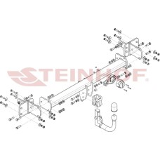 Фаркоп Steinhof для Mercedes-Benz E-Класс W213 (седан)/S213 (универсал), (в т.ч. All-Terrain) 2016-2025. Артикул M-176