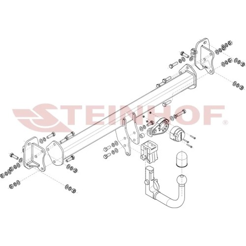 Фаркоп Steinhof для Mercedes-Benz EQC N293 (в т.ч. AMG package) 2020-2025. Артикул M-183