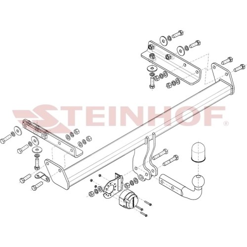Фаркоп Steinhof для Subaru Outback BT 2021-2025. Артикул S-435