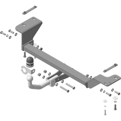 Фаркоп Мотодор для Jac JS4 2021-2025. Оцинкованный шар. Артикул 98301-A