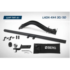 Фаркоп под квадрат Berg для ВАЗ 2131 (Лада Нива) (искл. Urban) 1993-2021. Артикул F.6017.002