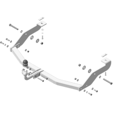 Фаркоп Мотодор оцинкованный для Lifan Myway 2017-2021. Артикул 94703-A