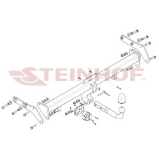 Фаркоп Steinhof для Kia Sportage V (NQ5, в т.ч. GT Line, в т.ч. Hybrid) 2022-2025. Артикул K-098
