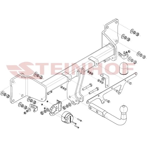 Фаркоп Steinhof для BMW iX I20 2021-2025. Артикул B-102