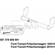 Фаркоп Westfalia для Ford Transit Шасси 2006-2014, 2014-2020. Фланцевое крепление. Артикул 307378600001