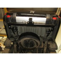 Фаркоп Bizon для Mitsubishi L200 удлиненный IV 1-й рестайлинг 2013-2015. Быстросъемный крюк. Артикул FA 0857-E