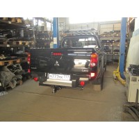 Фаркоп Bizon для Mitsubishi L200 удлиненный IV 1-й рестайлинг 2013-2015. Быстросъемный крюк. Артикул FA 0857-E