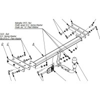 Фаркоп Imiola для Volvo XC70 II 2007-2016. Артикул V.020 Фаркоп Imiola для Volvo XC70 II 2007-2016. Артикул V.020