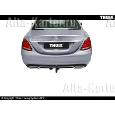 Фаркоп Brink (Thule) для Mercedes-Benz C-Класс W205 седан 2014-2020. (искл. AMG). Быстросъемный крюк. Артикул 588300
