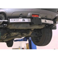 Фаркоп Лидер-Плюс для Nissan Murano Z51 2010-2015 (с накладкой из нерж. стали). Фланцевое крепление. Артикул N118-F(N)