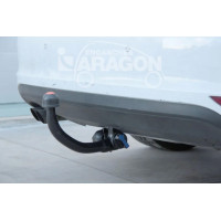 Фаркоп Aragon (быстросъемный крюк, вертикальное крепление) для Audi A3 8P Sportback (вкл. S-line, Quattro) 2007-2012. Артикул E0402CV