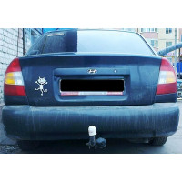Фаркоп Трейлер для Hyundai Accent II (ТагАЗ) седан, хэтчбек 2000-2006 сборка Кореи. Артикул 7210