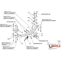 Фаркоп Imiola для Hyundai Terracan 2001-2007. Фланцевое крепление. Артикул J.033