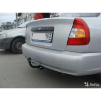 Фаркоп Лидер-Плюс для Hyundai Accent II (ТагАЗ) седан 2000-2008. Артикул H201-A