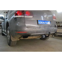 Фаркоп Лидер-Плюс для Volkswagen Touareg I 2002-2010. Артикул V124-A