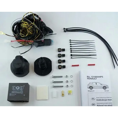 Штатная электрика фаркопа Hak-System (полный комплект) 7-полюсная для Renault Kadjar 2015-2020. Артикул 12180544