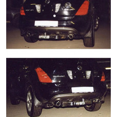 Фаркоп Baltex для Nissan Murano Z51 2008-2015. (с декор. накладкой) Фланцевое крепление. Артикул N-10a