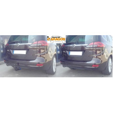 Фаркоп Aragon (быстросъемный крюк, вертикальное крепление) для Hyundai Opel Zafira C универсал (искл. Flex-Fix) 2012-2020.. Артикул E4519CV