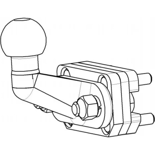 Фаркоп Bosal для Haval H9 2014-2020. Артикул 8005-F