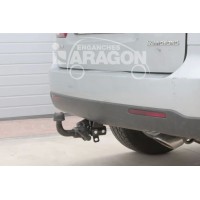 Фаркоп Aragon (быстросъемный крюк, горизонтальное крепление) для SsangYong Kyron 2006-2020. Артикул E3105AS