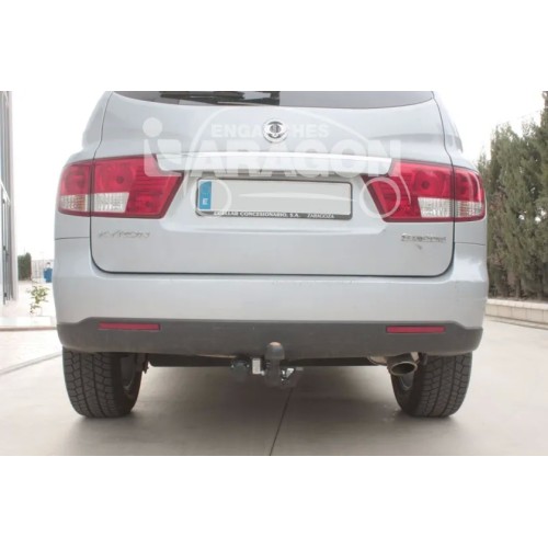 Фаркоп Aragon (быстросъемный крюк, горизонтальное крепление) для SsangYong Kyron 2006-2020. Артикул E3105AS