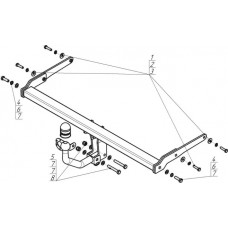 Фаркоп Мотодор для Suzuki SX4 II 2013-2020. Артикул 92402-A