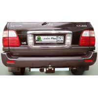 Фаркоп Лидер-Плюс для Lexus LX 470 1997-2007 (с накладкой из нерж. стали). Фланцевое крепление. Артикул L104-F(N)