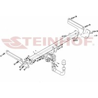 Фаркоп Steinhof для Mazda 6 III GJ универсал 2012-2020. Быстросъемный крюк. Артикул M-043