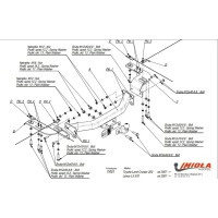 Фаркоп Imiola для Toyota Land Cruiser 200 2007-2020. Фланцевое крепление. Артикул T.051