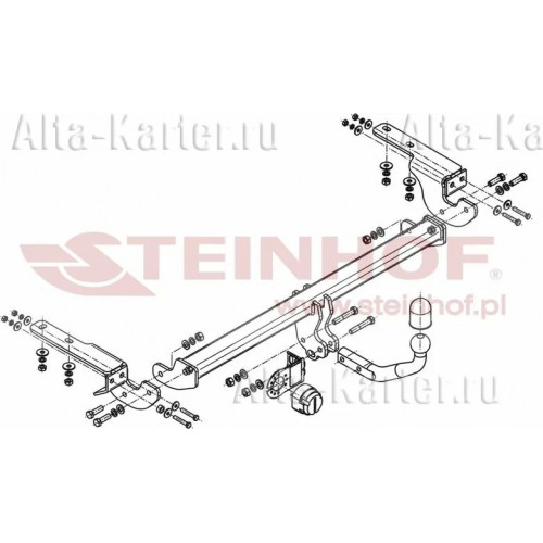 Фаркоп Steinhof для Citroen DS4 2011-2020. Артикул C-047