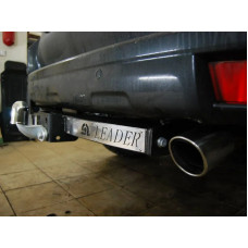 Фаркоп Лидер-Плюс для Lexus GX 470 2003-2009 (с накладкой из нерж. стали). Фланцевое крепление. Артикул T113-F(N)