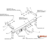 Фаркоп Imiola для Mercedes-Benz E-Класс W210 седан 1995-2002. Артикул M.019