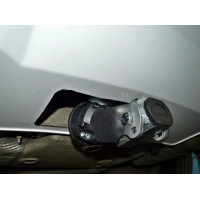 Фаркоп Galia оцинкованный для Audi Q5 2008-2012. Быстросъемный крюк. Артикул A046C