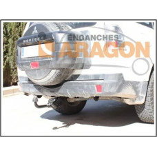 Фаркоп Aragon (быстросъемный крюк, горизонтальное крепление) для Mitsubishi Pajero IV 3-дв. 2010-2020.. Артикул E4200DS