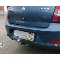 Фаркоп Galia оцинкованный для Renault Logan I седан 2004-2014. Артикул D033A