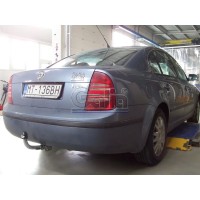 Фаркоп Galia оцинкованный для Skoda Supreb I 2001-2008. Быстросъемный крюк. Артикул S088C