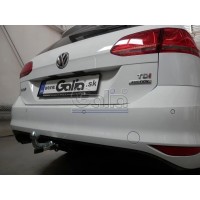 Фаркоп Galia оцинкованный для Volkswagen Golf VII универсал 2/4WD 2013-2020. Быстросъемный крюк. Артикул V073C