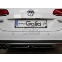 Фаркоп Galia оцинкованный для Volkswagen Golf VII универсал 2/4WD 2013-2020. Быстросъемный крюк. Артикул V073C