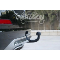 Фаркоп Aragon (быстросъемный крюк, вертикальное крепление) для Mercedes-Benz GLK-Класс X204 2008-2015.. Артикул E4121AV