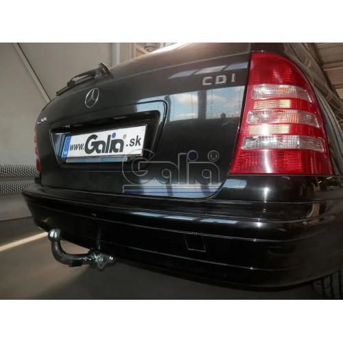 Фаркоп Galia оцинкованный для Mercedes-Benz C-Класс W203, S203 седан, универсал 2000-2007. Быстросъемный крюк. Артикул M097C