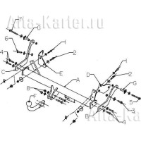 Фаркоп Imiola для Renault Megane I универсал 1999-2003. Артикул R.036 Фаркоп Imiola для Renault Megane I универсал 1999-2003. Артикул R.036