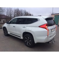 Фаркоп Baltex для Mitsubishi Pajero Sport III 2016-2020. (с декор. накладкой) Фланцевое крепление. Артикул MP-10-2aNM