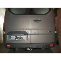 Фаркоп Galia оцинкованный для Ford Transit Custom 2012-2020. Быстросъемный крюк. Артикул F124C