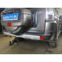 Фаркоп Imiola для Mitsubishi Pajero IV 2008-2020. Быстросъемный крюк под квадрат. Артикул Y.201