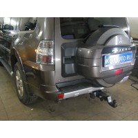 Фаркоп Imiola для Mitsubishi Pajero IV 2008-2020. Быстросъемный крюк под квадрат. Артикул Y.201