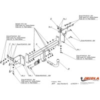 Фаркоп Imiola для Jeep Cherokee KL 2014-2020. Артикул J.071