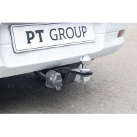 Фаркоп PT Group для Renault Logan II 2014-2020 Седан. Быстросъемный крюк. Артикул 07031501