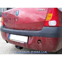 Фаркоп Galia оцинкованный для Renault Logan I седан 2004-2014. Быстросъемный крюк. Артикул D033C